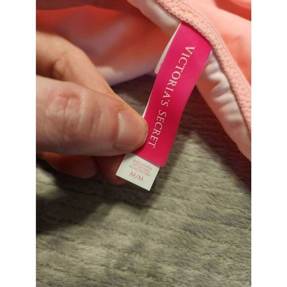 Victoria's Secret Swim M String Bikini Bottom Pink - Picture 3 of 3